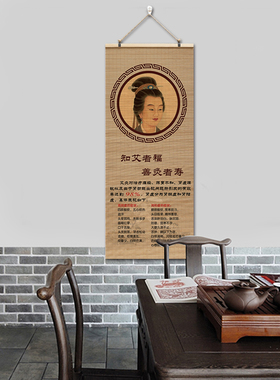 艾灸馆中医院装饰挂画中式