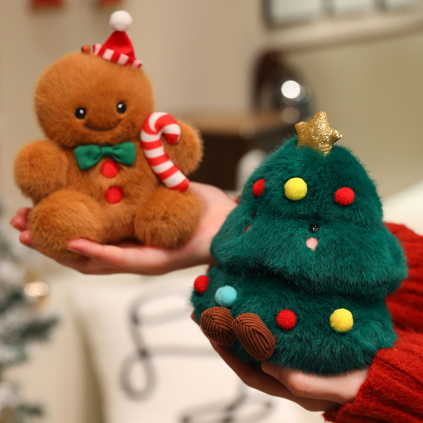 星愿圣诞老人公仔儿童毛绒玩具玩偶圣诞树姜饼人男女生圣诞节礼物,淘宝优惠券,粉丝福利购,淘宝优惠卷