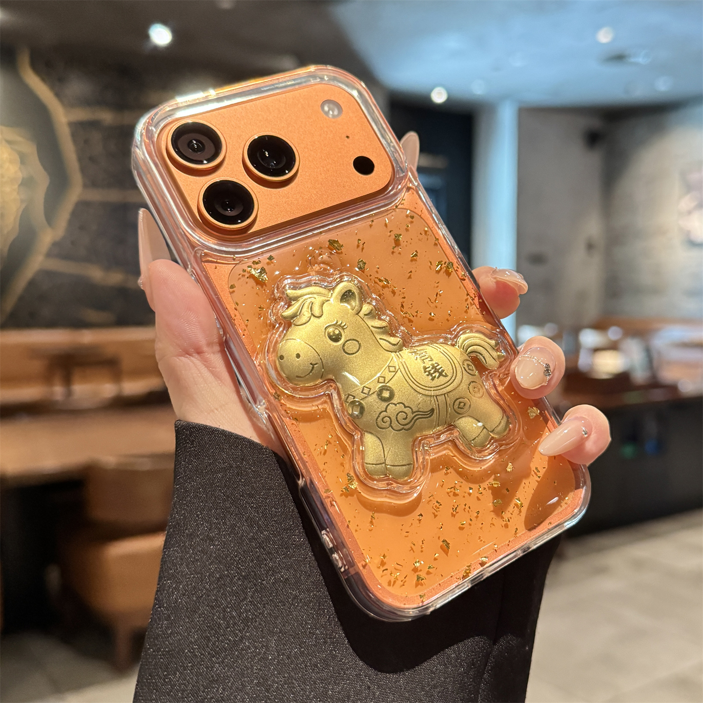 适用苹果17promax手机壳新款iphone17创意马年发财17pro高级感air全包16防摔15硅胶14透明13小众12女款pm超火 - 图0