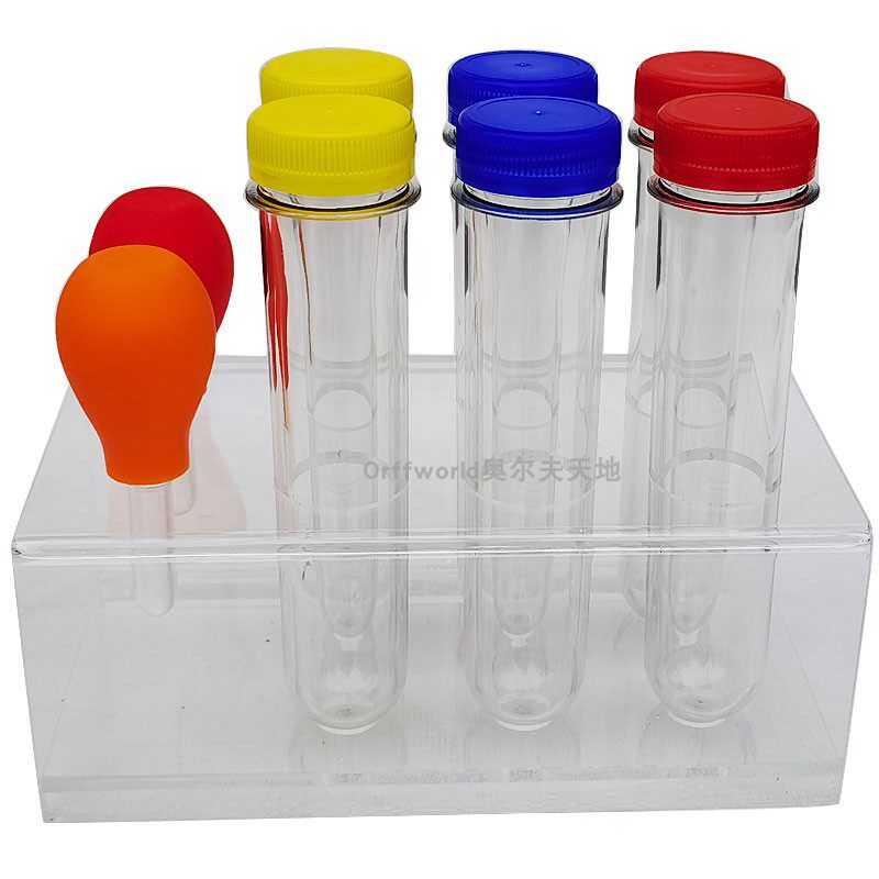 Little 幼儿园科学实验室教具 滴管加试管实验套装可反复使用教材 - 图0