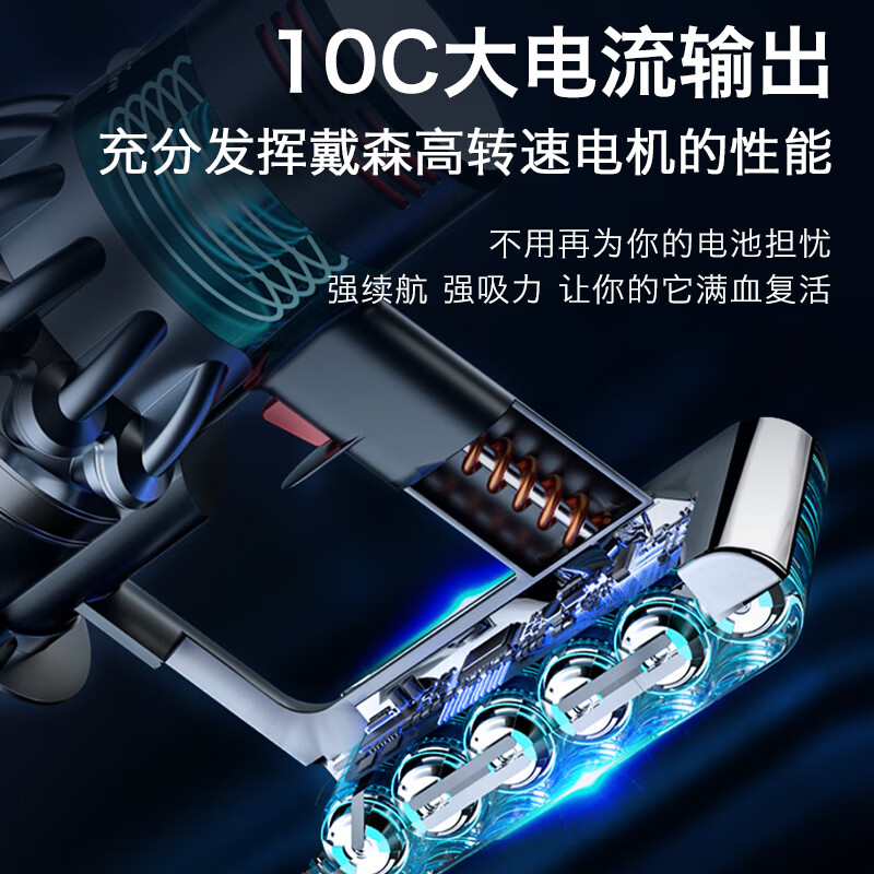 德力普适用于Dyson戴森吸尘器锂电池非原装V678V10充电器高倍率