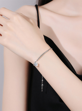 超闪钻石18K金手链脚链