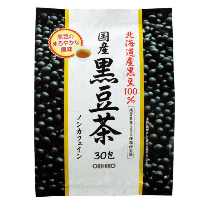 日本进口ORIHIRO 北海道产黑豆茶茶包30袋入精心烘培浓郁醇香冲饮 - 图1