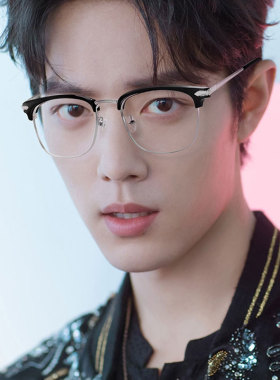 肖战同款眉线半框时尚男可配近视