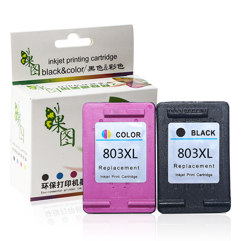 兼容惠普hp803xl可加墨打印机墨水 绽放果图墨盒