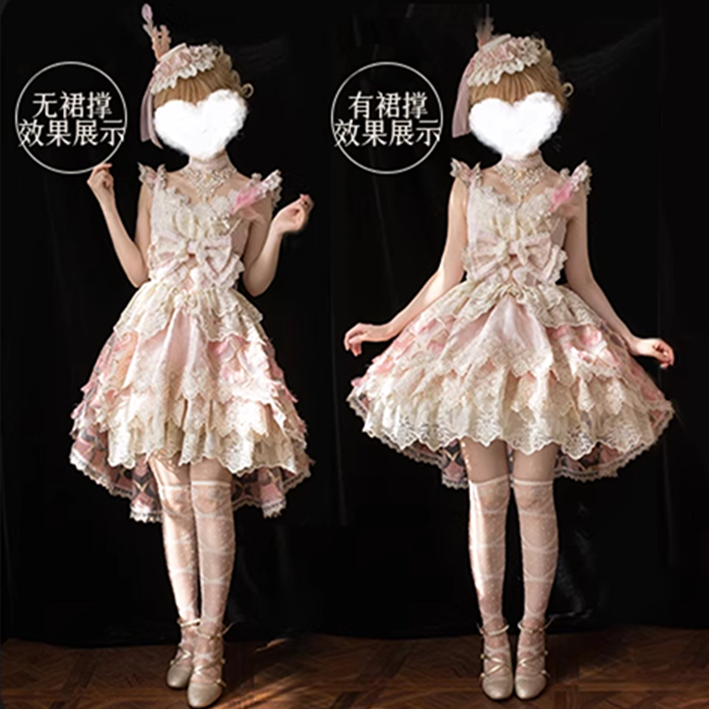 裙撑lolita35cm四层无骨纱撑花嫁狗短蓬蓬裙暴力撑日常衬裙云朵撑,淘宝优惠券,粉丝福利购,淘宝优惠卷