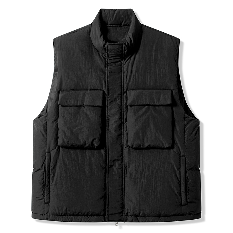 Markless男士羽绒服马甲2024冬季新款工装羽绒背心男款外穿 - 图3