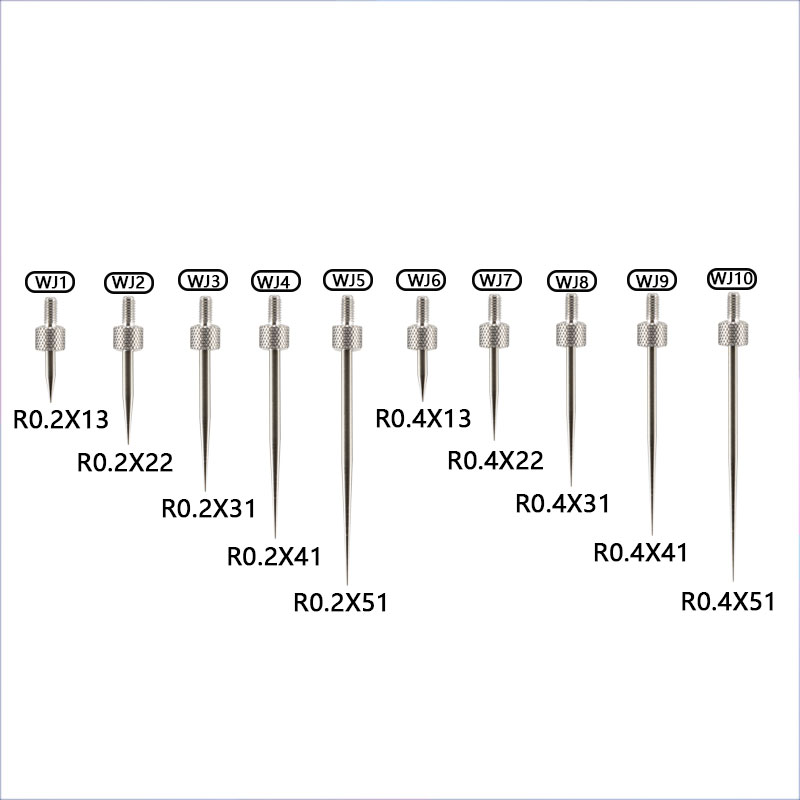 三丰百分表表针钨钢尖测针高度规测针百分表尖测头合金千分表测针
