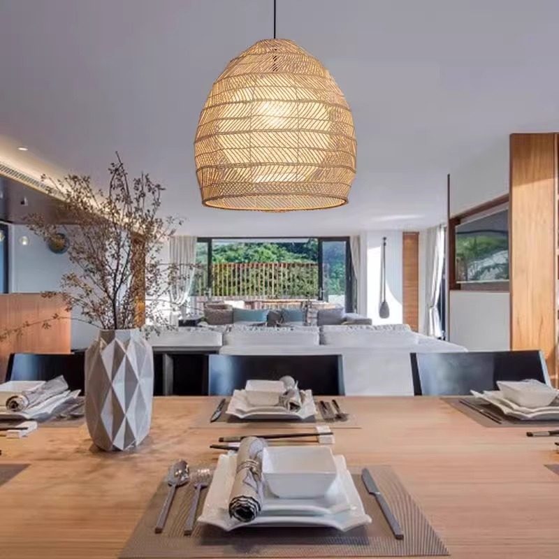 日式餐厅吊灯复古侘寂风民宿吧台卧室中式禅意茶室酒店藤编装饰灯,淘宝优惠券,粉丝福利购,淘宝优惠卷