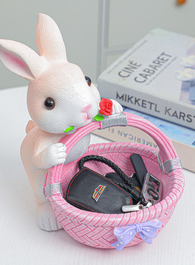 简约卡通猫存钱罐玄关摆件家居桌面饰品客厅装饰浴室肥皂收纳精美