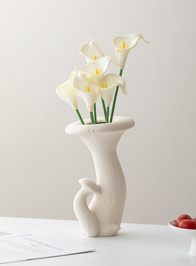 陶瓷花瓶客厅摆件新款高档设计师款北欧风格现代家居摆件客厅桌面