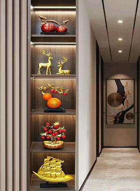 磊鑫达新中式套装家居玄关摆件客厅高档轻奢风办公室酒柜装饰品