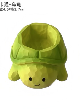 【可装水晶】创意卡通公仔收纳小摆件萌趣小动物办公室桌面装饰品