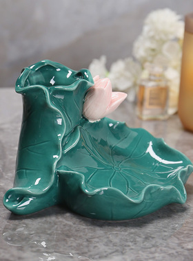 新款创意牙刷置物架浴室沥水香皂碟陶瓷肥皂盒多功能卫生间摆件