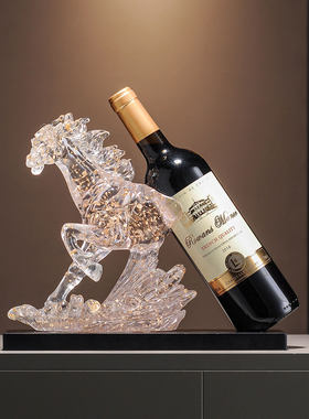 马到成功红酒架摆件轻奢高档客厅新款电视柜餐边柜酒柜装饰品