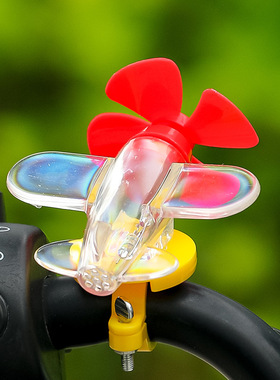 电动车装饰发光小飞机自行车LED彩灯新款创意车载氛围灯装饰摆件