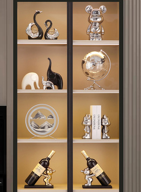 荣远家居酒柜摆件套装组合餐边柜橱柜办公室电视柜客厅工艺装饰品