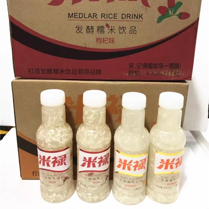 米禄发酵糯米饮品米酿蜂蜜米露枸杞米露430ml*15瓶 - 图1