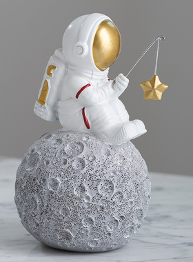 星星树脂太空人宇航员餐厅沙漏