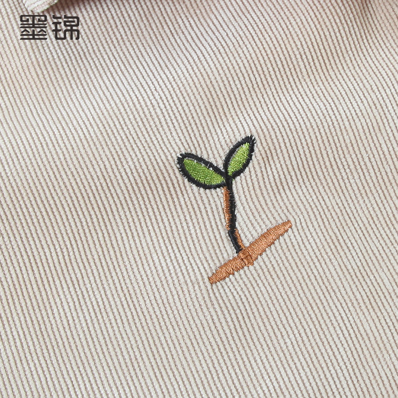 墨锦2018春装新款上衣长袖衬衫女百搭韩范中