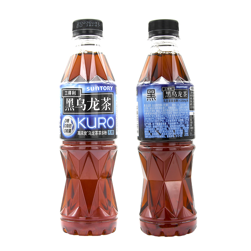 SUNTORY三得利黑乌龙茶无糖茶饮料0糖0脂肪350ML*12瓶/24瓶整箱