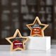 Solid wood crystal trophy, high-end, creative, honorary medal, outstanding employee anniversary authorized brand, handicraft gift