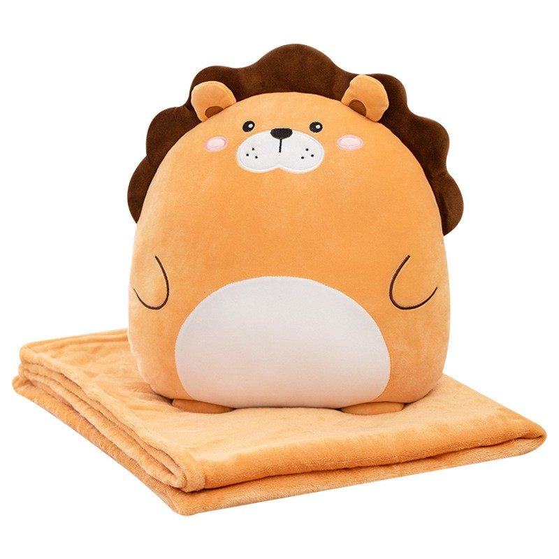 卡通恐龙午睡枕头抱枕靠枕靠垫二合一毯子腰绒被空调珊瑚被子两用,淘宝优惠券,粉丝福利购,淘宝优惠卷