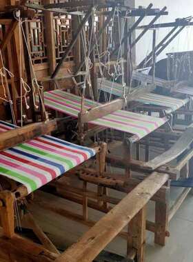 老物件民俗旧货老式织布机老梭子机杼景区博物馆装饰摆件影视道具