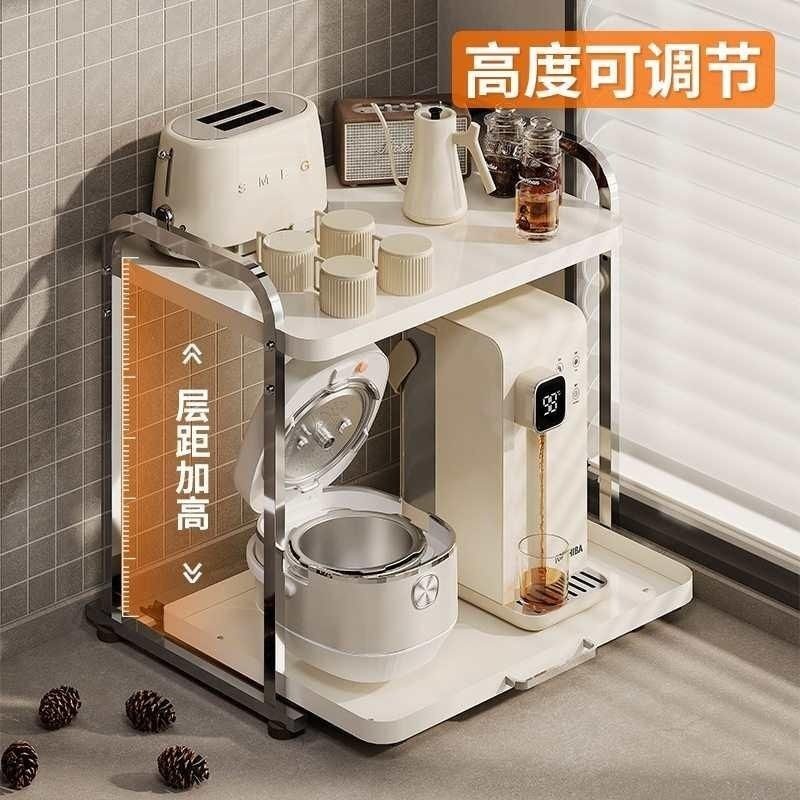 不锈钢微波炉置物架厨房电器烤箱电饭煲台面专用架子式拉收纳抽,淘宝优惠券,粉丝福利购,淘宝优惠卷