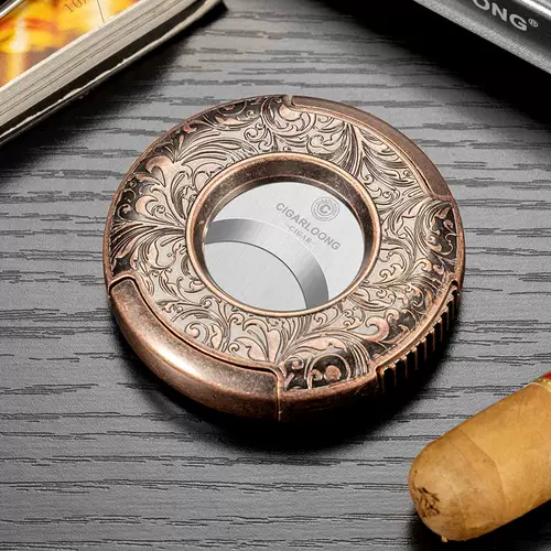 Яичные драконы сигар ножницы Портативная плоская резка резка из нержавеющей стали Островальная и прочная сигар с большим диаметром CE-25FJ