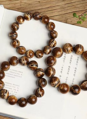 【附国检证书】天然缅甸根珀手串琥珀原矿蜜蜡妖花溶洞手链男女款