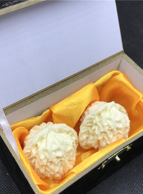 文玩象牙果核桃四座楼白狮子头虎头官帽苹果园手把件猛犸象牙