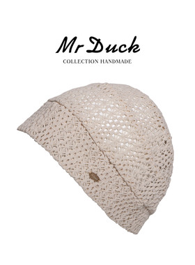 mrduck新款慵懒风镂空堆堆帽