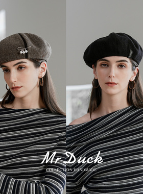 mrduck2026秋冬新款法式贝雷帽