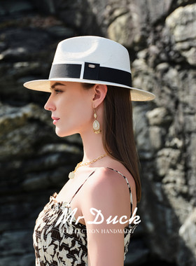 mrduck非遗传承手工编织巴拿马帽