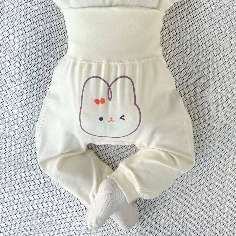 婴儿裤子按扣裆纯棉无骨高腰护肚秋裤春大屁屁裤宝宝冬季开档打底,淘宝优惠券,粉丝福利购,淘宝优惠卷