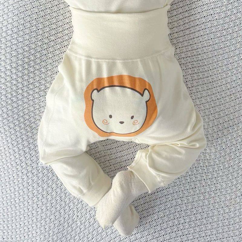 婴儿裤子按扣裆纯棉无骨高腰护肚秋裤春大屁屁裤宝宝冬季开档打底,淘宝优惠券,粉丝福利购,淘宝优惠卷