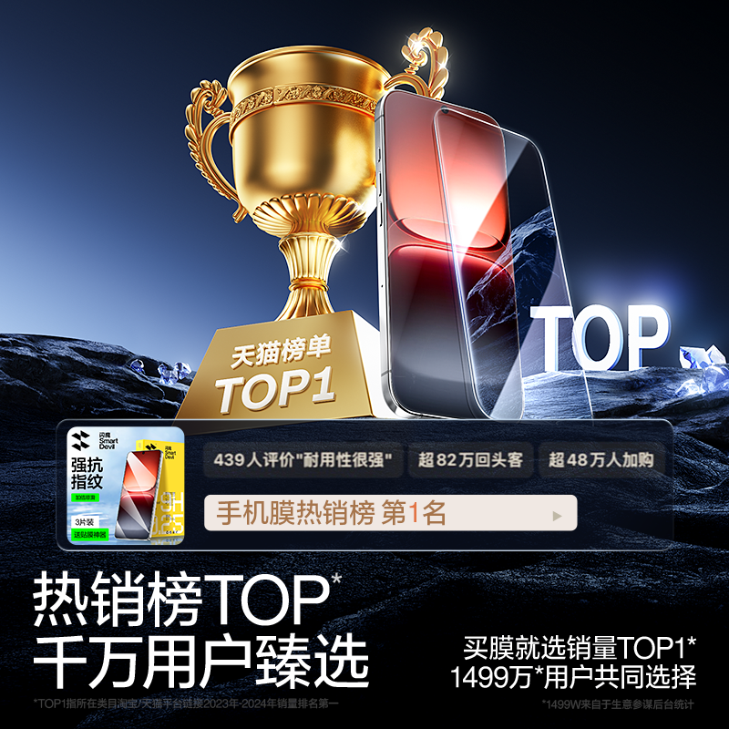 闪魔适用iQOO15钢化膜iqoo15手机膜全屏覆盖vivo新款爱酷抗蓝光护眼iq0015电竞高清抗指纹款十五防摔保护贴膜,淘宝优惠券,粉丝福利购,淘宝优惠卷