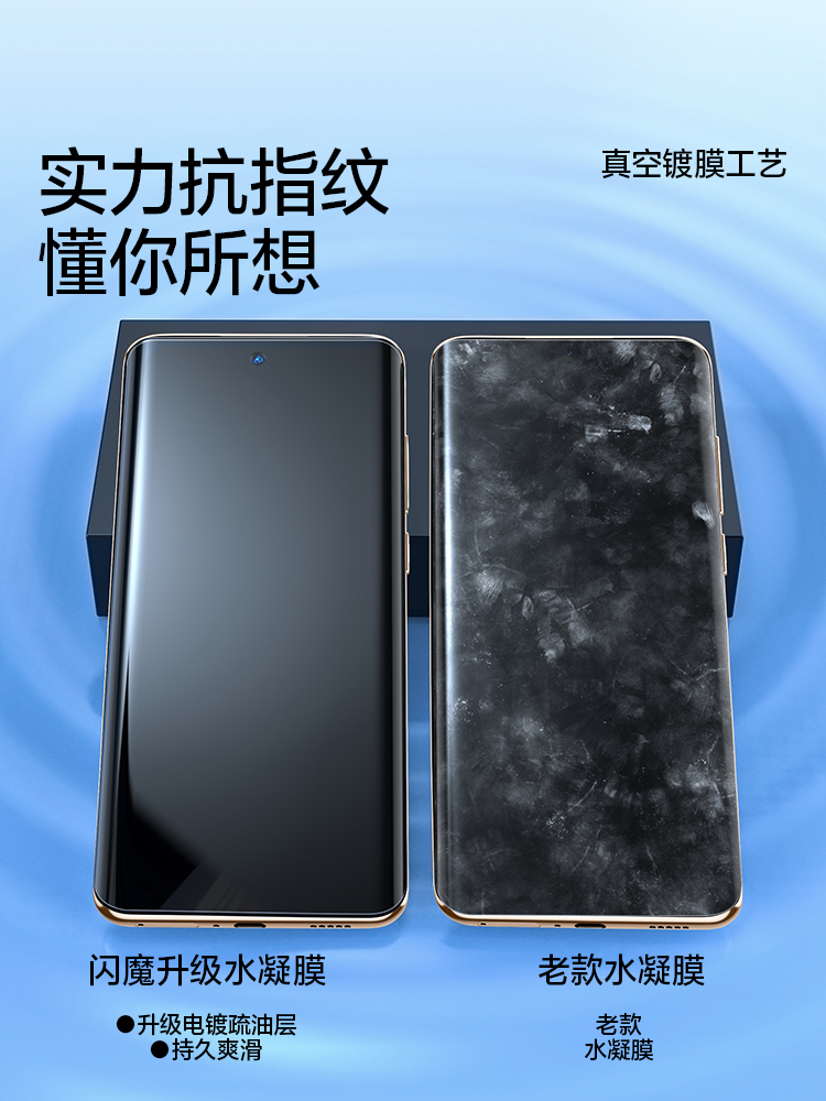 闪魔适用opporeno10钢化膜OPPOReno10Pro+手机膜reno10pro水凝膜新款曲面全屏全胶保护pro十覆盖贴不翘边壳 - 图2