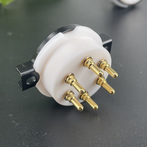 EIZZ特氟龙WE310A管座6脚铜镀金特富龙插座58,10米12C,7米12C用 - 图3