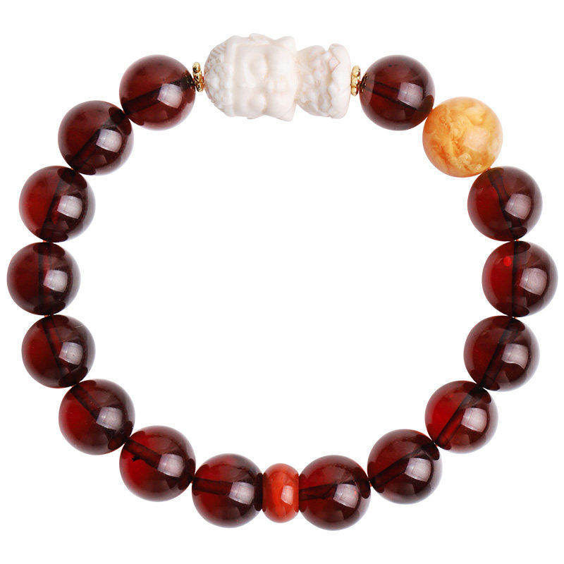 心斋堂【本愿】天然净体血珀手串手链 心斋堂手链
