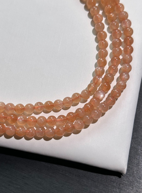 多圈金太阳日光石太阳石手串橙月光手链月光石手串女款女士珠珠