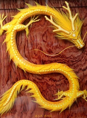 手绘桌面摆件盘龙阁混合