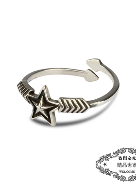 欧美风纯银超细权志龙周扬青尾戒