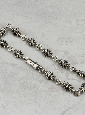 十字架纯银复古风手串雪梨同款