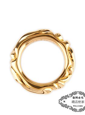 rockhearts22k纯金细款男指环