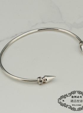 纯银暗黑钉子手镯网红同款