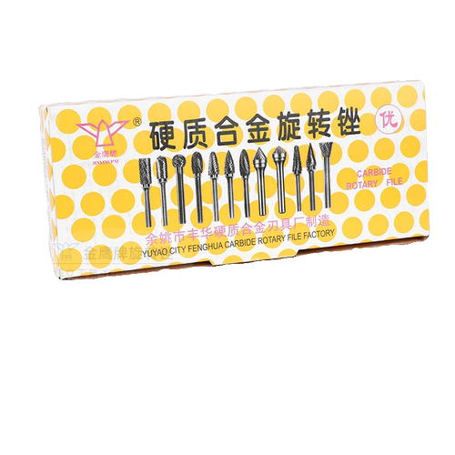 金鹰牌硬质合金旋转锉刀钨钢磨头金属雕刻铣刀F0818M06 FX0818M06 - 图3