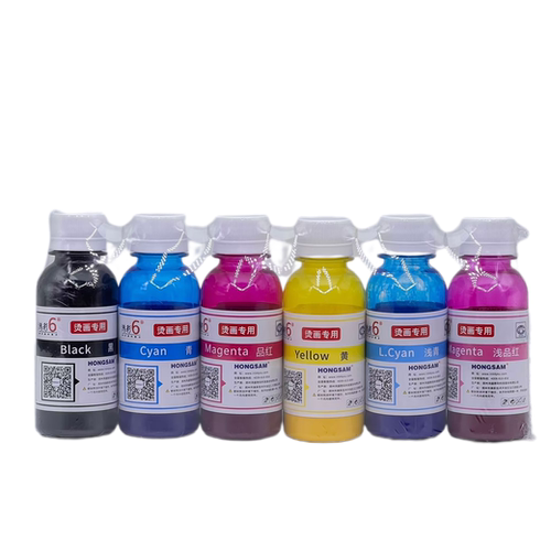 正品鸿彩6烫画专用颜料墨水印纯棉衣服热转印烫画墨水100ml - 图3