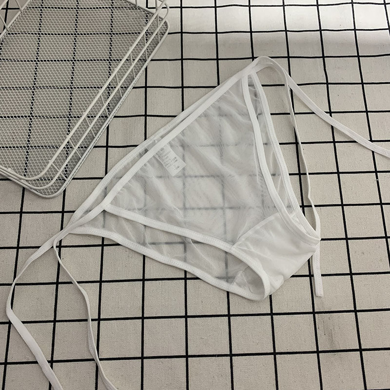 内裤女系带两侧可解性感透明蕾丝薄网纱2023新款绑绳绑带一拉就开,淘宝优惠券,粉丝福利购,淘宝优惠卷